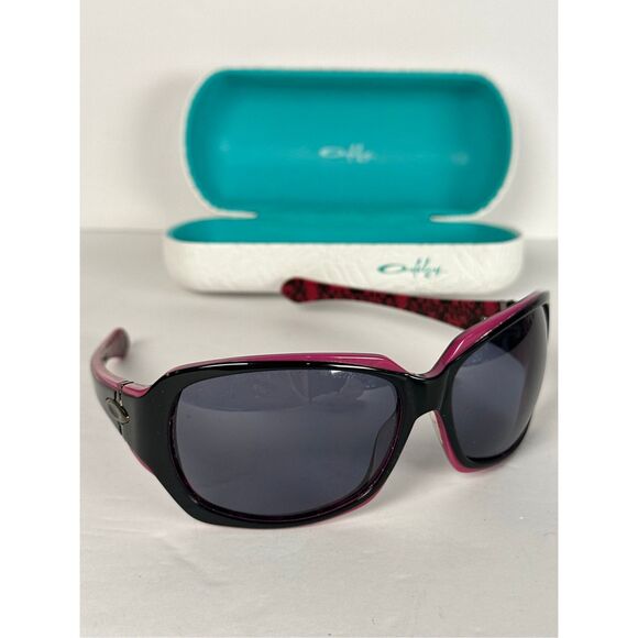 Oakley Sunglasses - The Script - pink and black Women's with Case - Picture 1 of 11
